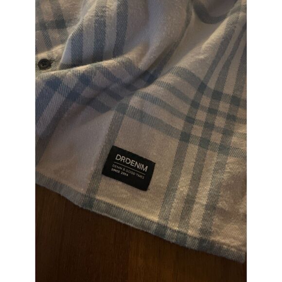 Woman's Dr Denim Flannel Sz S - Picture 2 of 5